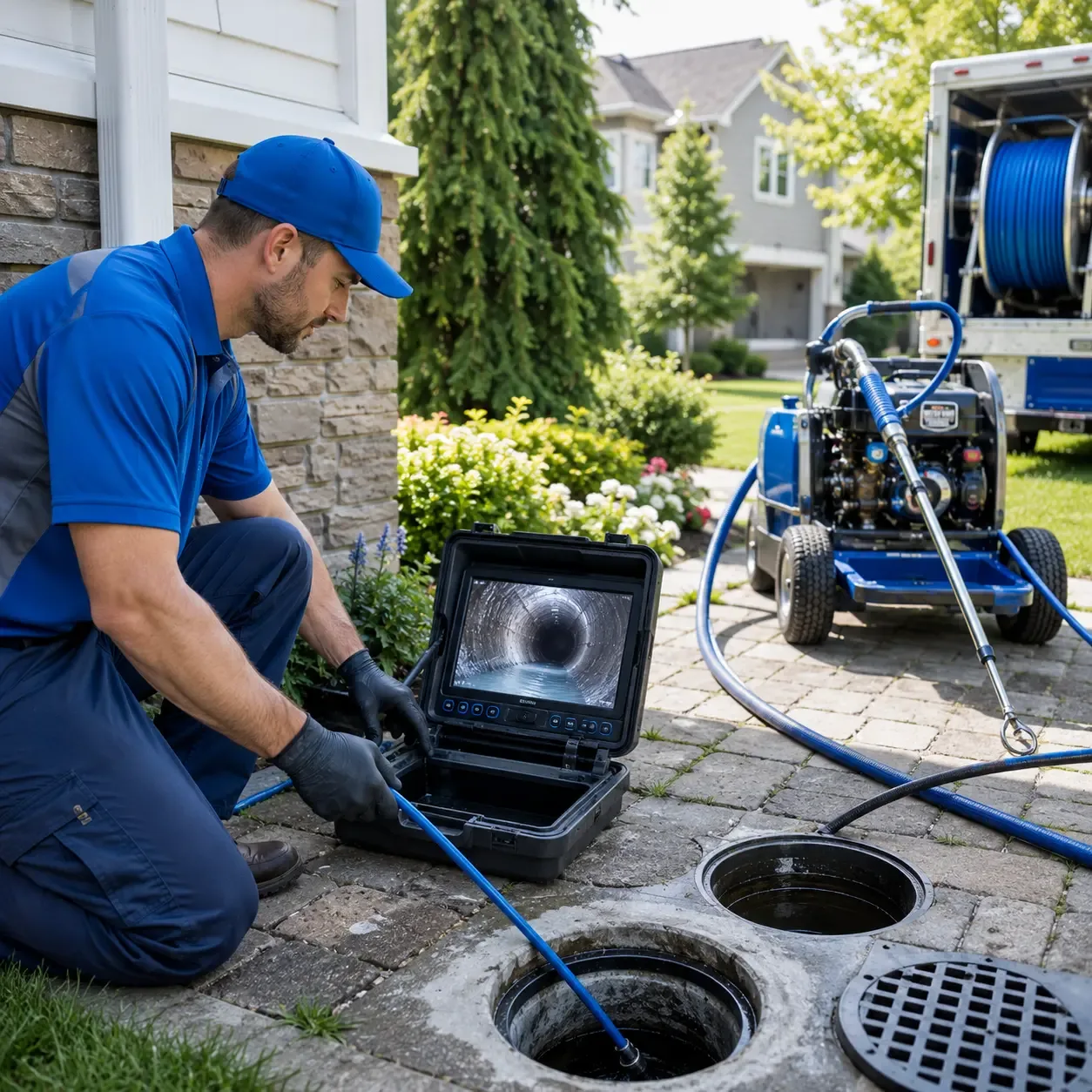 Outdoor drain cleaning professionals serving Pine Hall, NC
